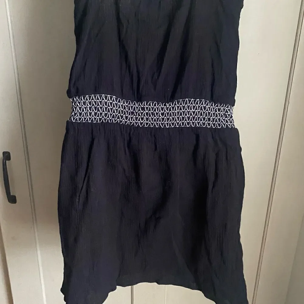 VENUS Swimwear Black White Coverup Dress Med